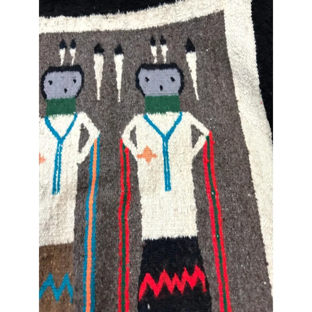 Authentic Navajo‎ Diné Yei Pictorial Weaving - 35